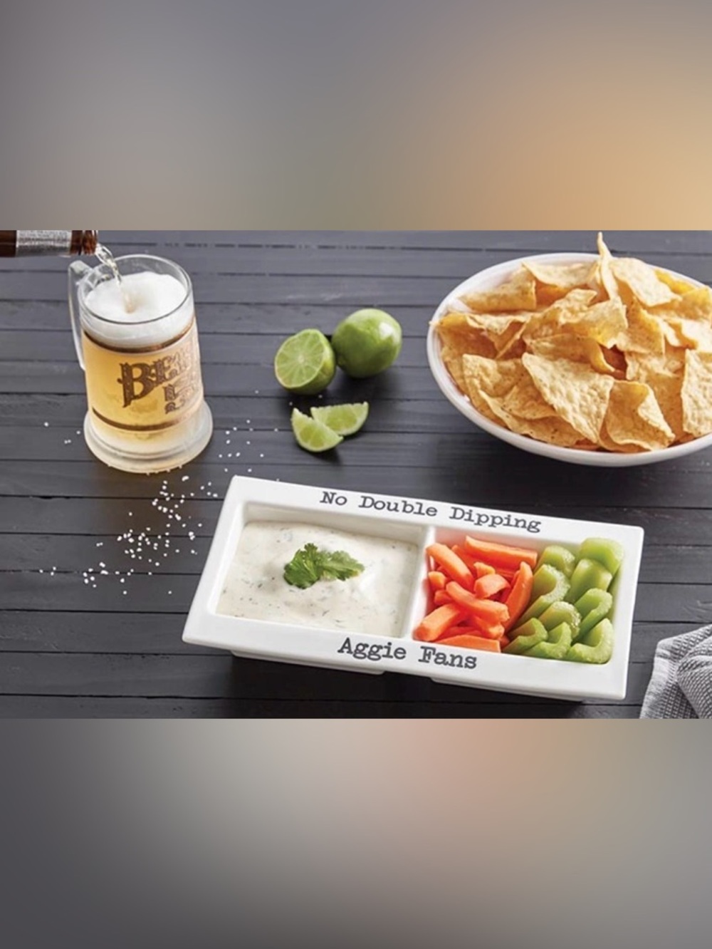 Texas A&M Aggie Dip Tray Game Day Tailgate Football Sports Baseball Party